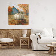 Antony Smith | Harvest Pumpkin on Hay Bale