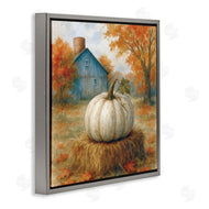 Antony Smith | Harvest Pumpkin on Hay Bale