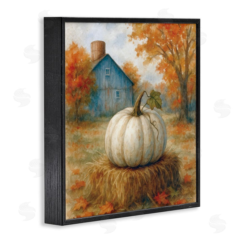 Antony Smith | Harvest Pumpkin on Hay Bale