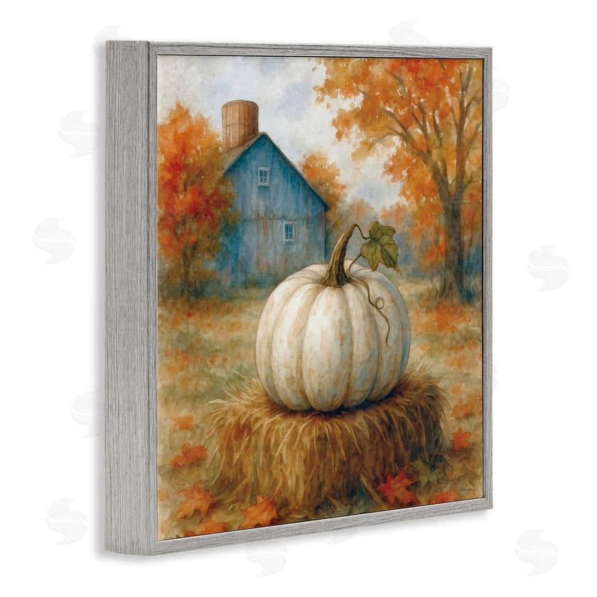 Antony Smith | Harvest Pumpkin on Hay Bale