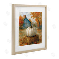 Antony Smith | Harvest Pumpkin on Hay Bale