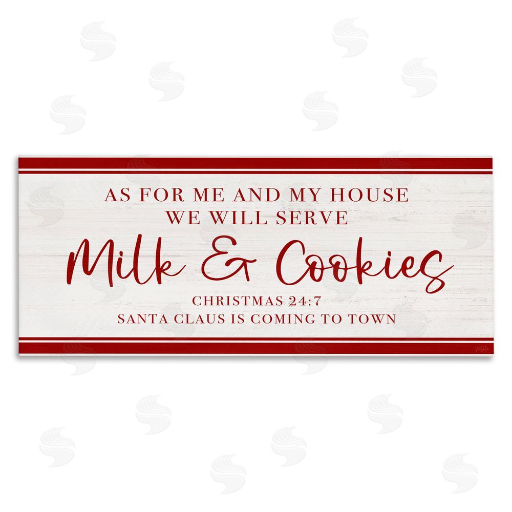 Natalie Carpentieri We Will Serve Milk & Cookies Canvas Wall Art Print