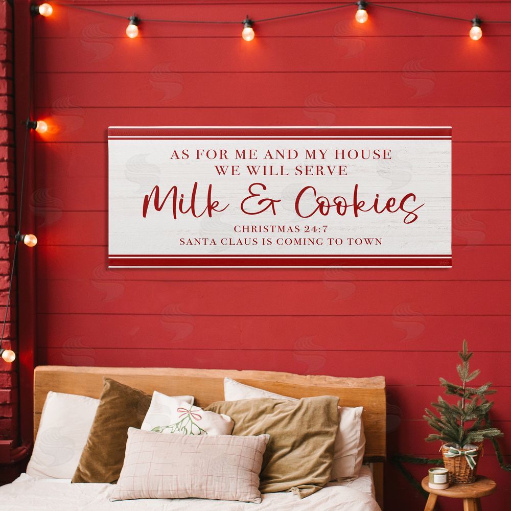 Natalie Carpentieri We Will Serve Milk & Cookies Printed Wall Art in Room