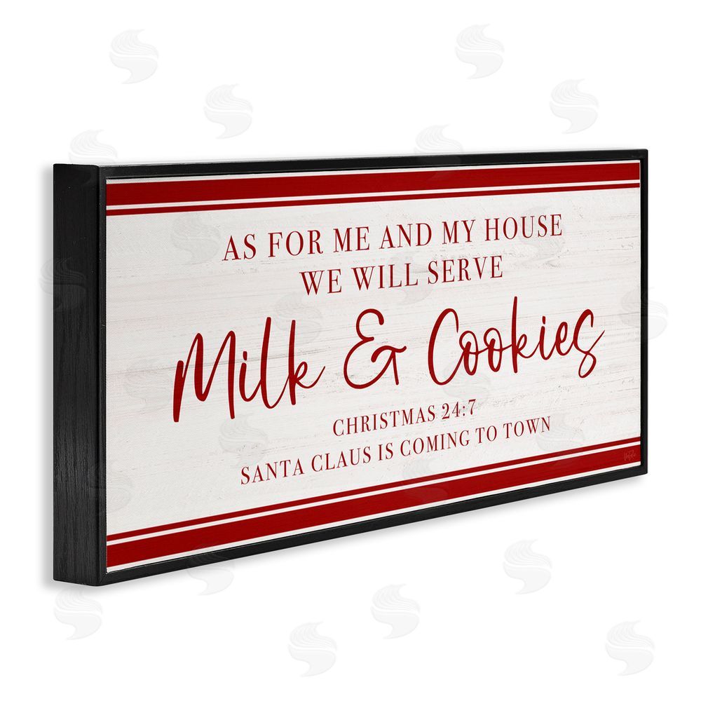 Natalie Carpentieri We Will Serve Milk & Cookies Black Framed Giclee Art Print