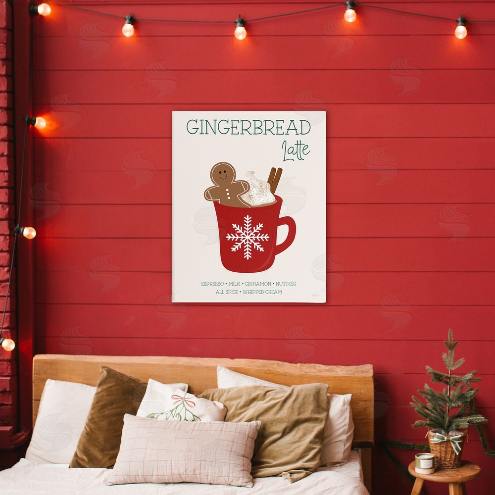 Natalie Carpentieri Gingerbread Latte Seasonal Drink Canvas Art on Wall