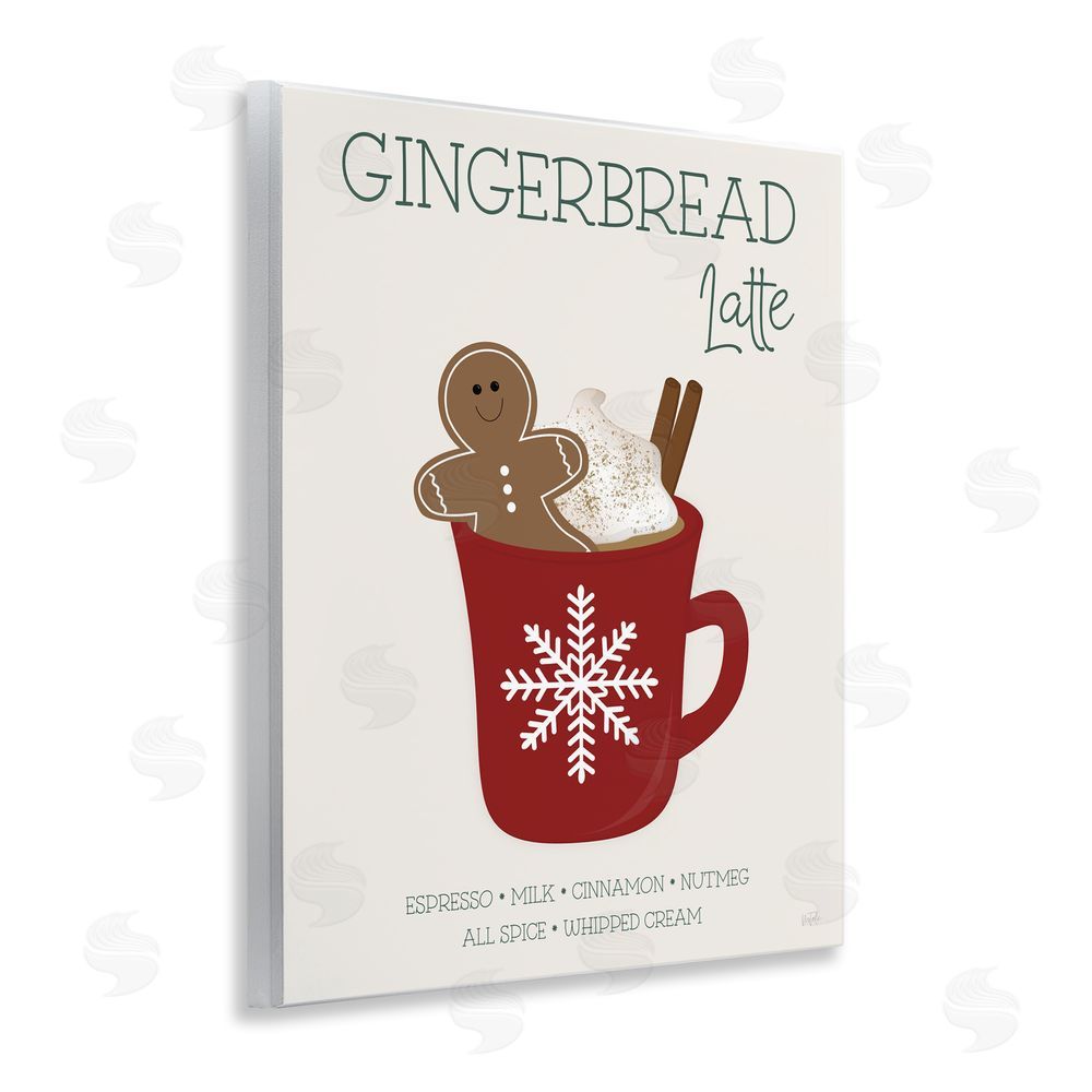 Natalie Carpentieri Gingerbread Latte Seasonal Drink Wall Plaque Art Print