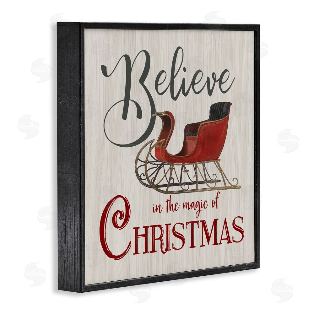 Charity Henderson Believe Magic Of Christmas Black Framed Giclee Art Print
