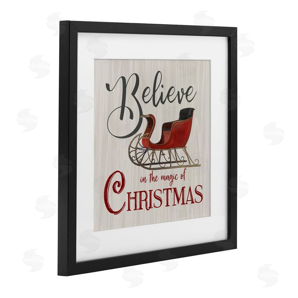 Charity Henderson Believe Magic Of Christmas Black Framed Print Under Glass Art