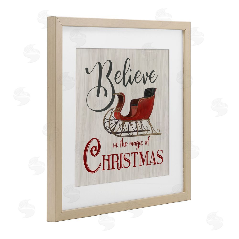 Charity Henderson Believe Magic Of Christmas Birch Framed Print Under Glass Art