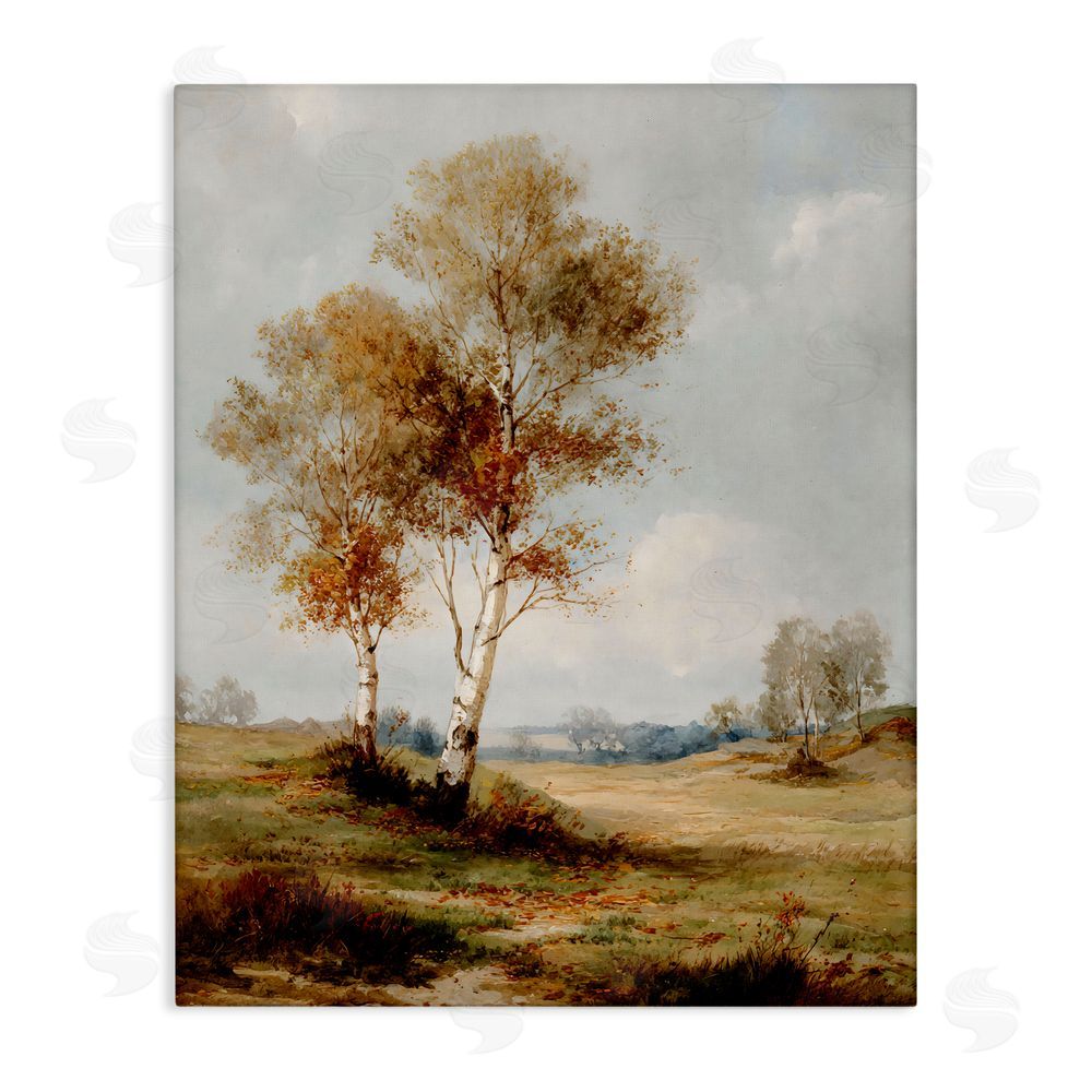 LSR Design Studio Autumn Countryside Trees Canvas Wall Art Print