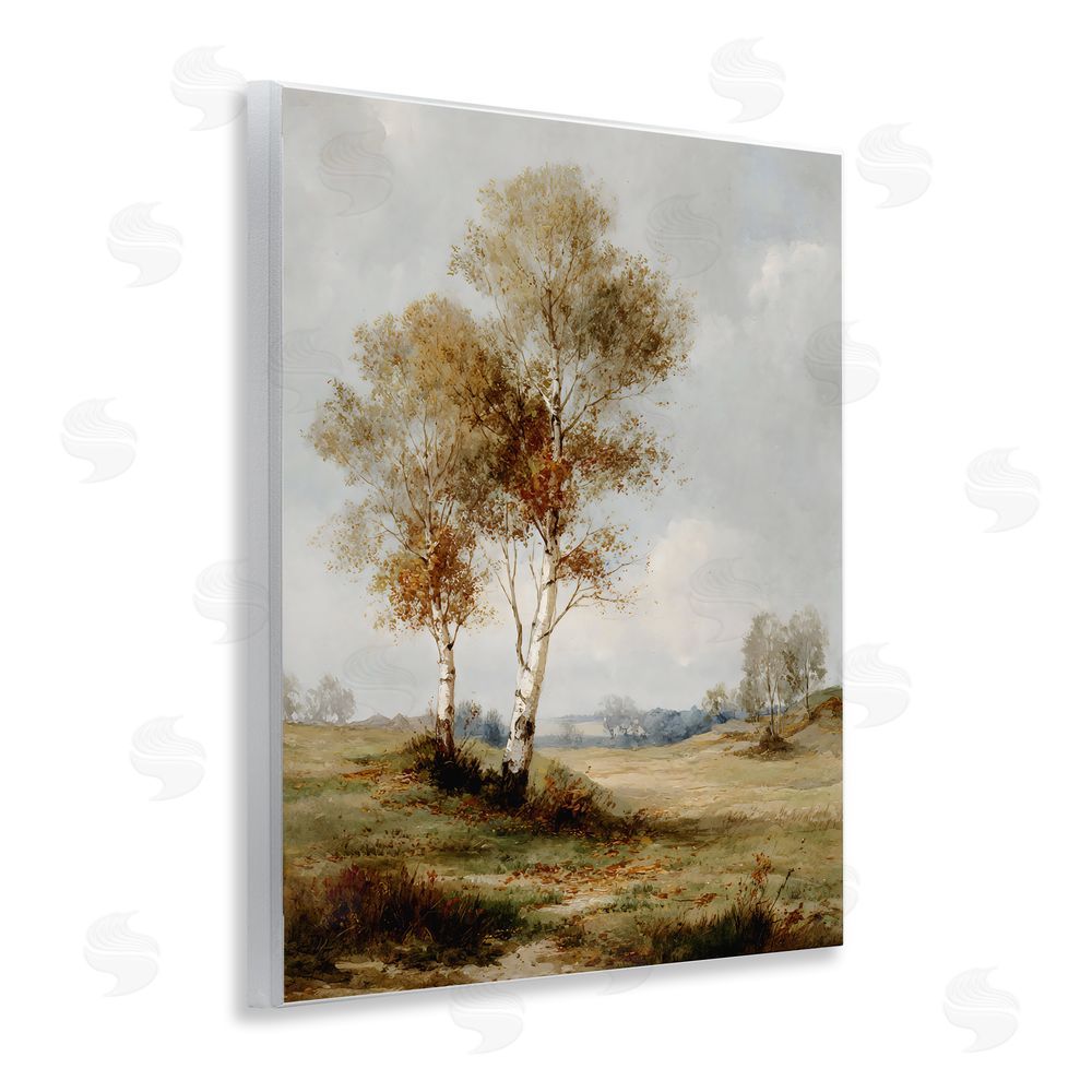 LSR Design Studio Autumn Countryside Trees Wall Plaque Art Print