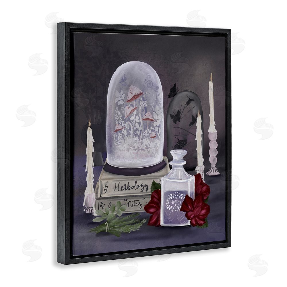 Adonna Ebrahimi Spooky Apothecary Vibes Black Floating Frame Canvas Wall Art Print