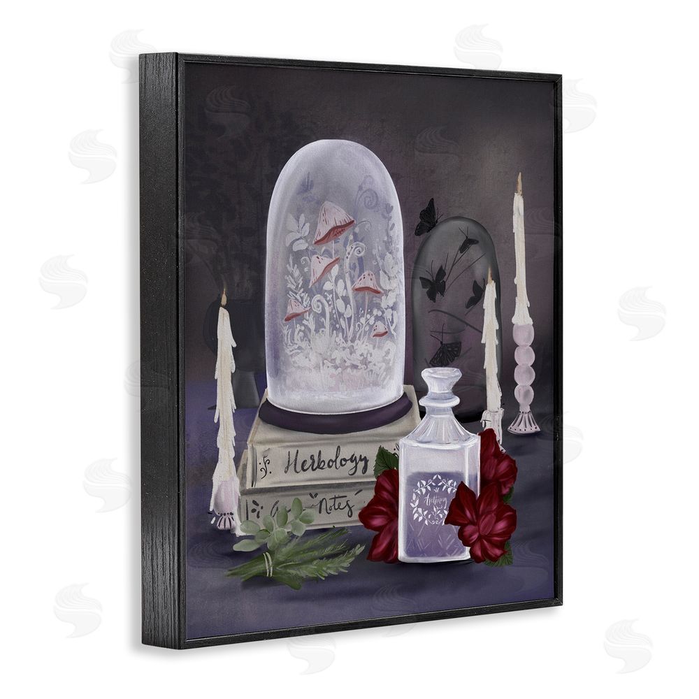 Adonna Ebrahimi Spooky Apothecary Vibes Black Framed Giclee Wall Art Print