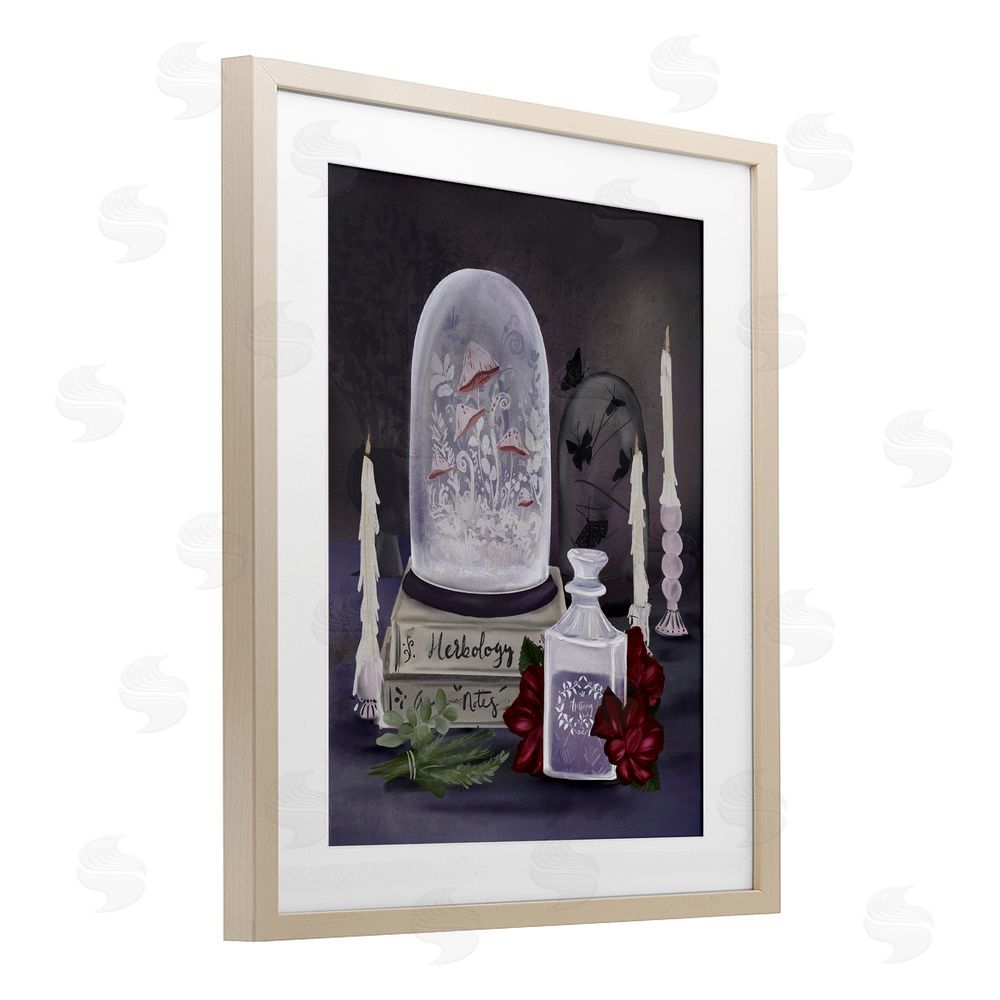 Adonna Ebrahimi Spooky Apothecary Vibes Birch Framed Print Under Glass with White Mat Wall Art