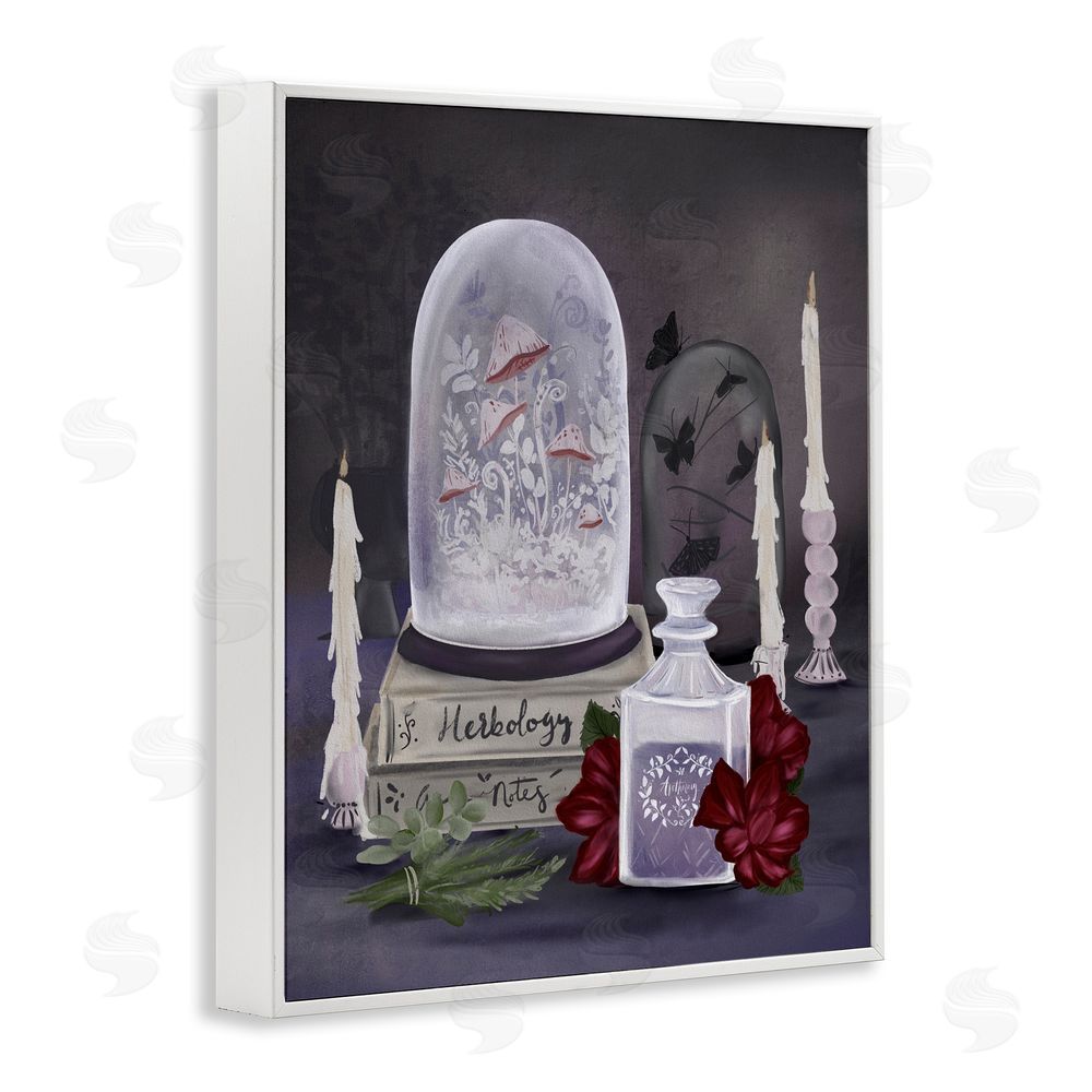 Adonna Ebrahimi Spooky Apothecary Vibes White Framed Giclee Wall Art Print