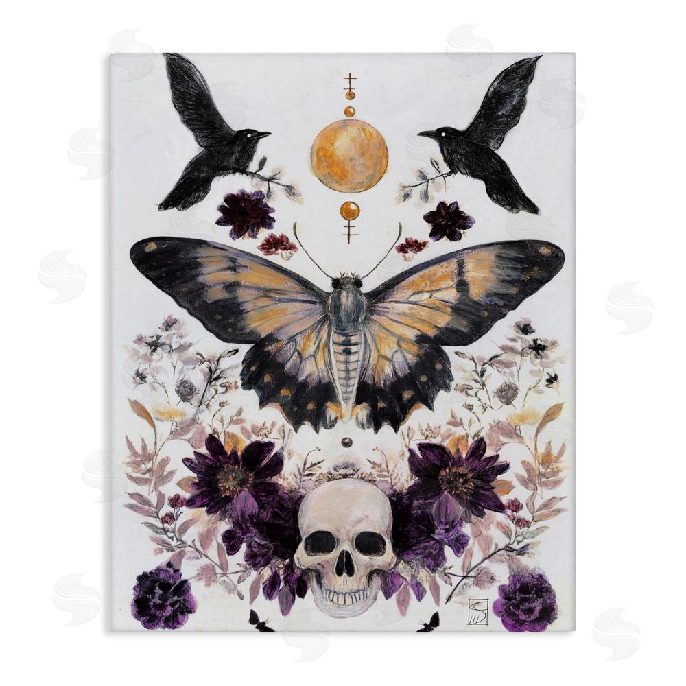 Sara Culpepper Gothic Tarot with Moth Canvas Wall Art Print