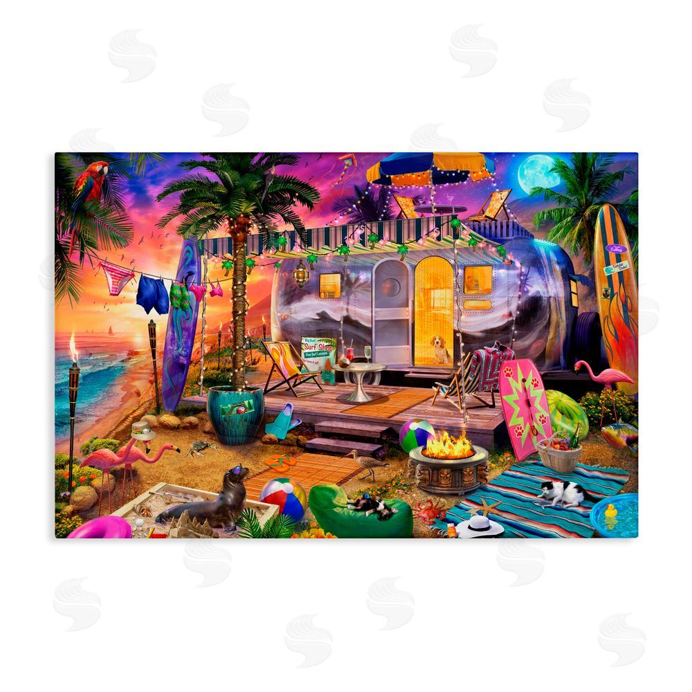 Jeff Haynie Fun Beach Vacation Camper Canvas Wall Art Print