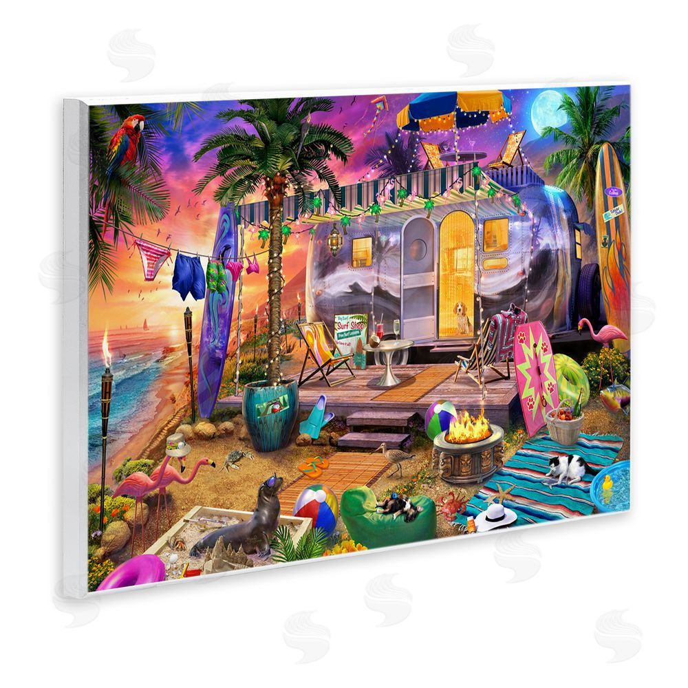 Jeff Haynie Fun Beach Vacation Camper Wall Plaque Art Print