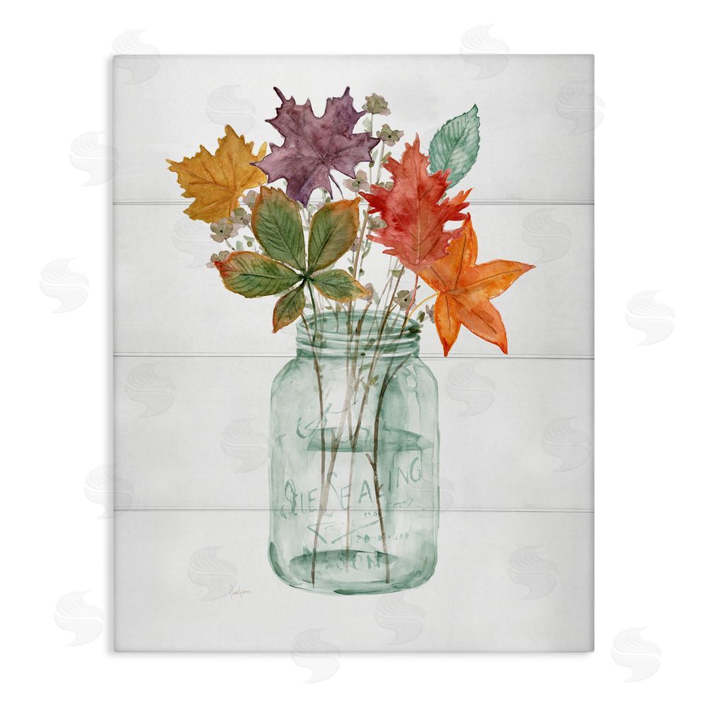 Livi Finn Harvest Home Leaves Canvas Wall Art Print