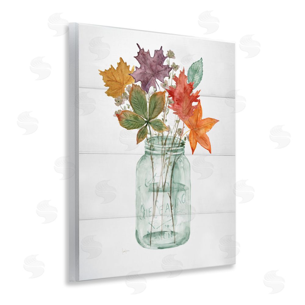 Livi Finn Harvest Home Leaves Wall Plaque Art Print