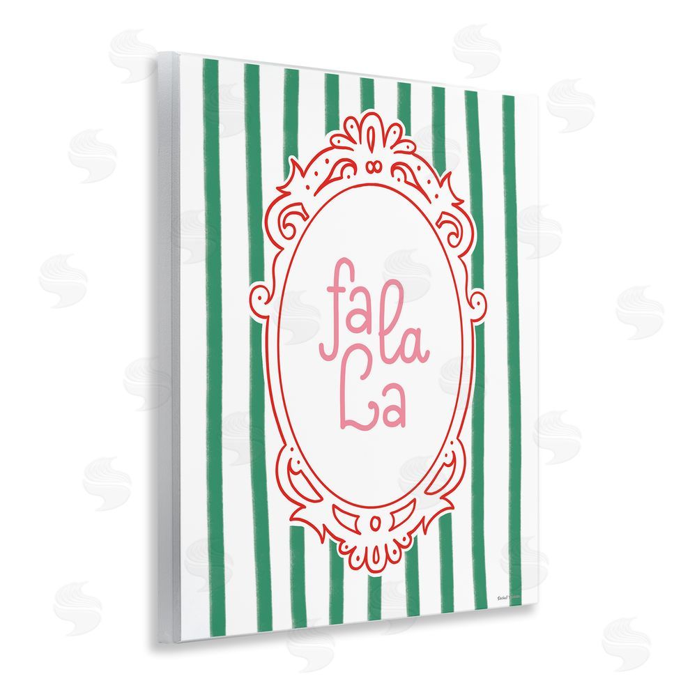Rachel Nieman Fa La La Ornate Border Wall Plaque Art Print