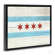 Stupell Studio | Chicago Flag Distressed Style