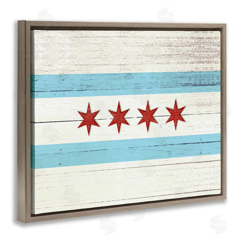 Stupell Studio | Chicago Flag Distressed Style