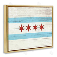 Stupell Studio | Chicago Flag Distressed Style