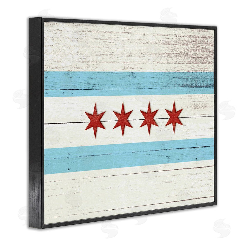 Stupell Studio | Chicago Flag Distressed Style