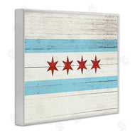 Stupell Studio | Chicago Flag Distressed Style