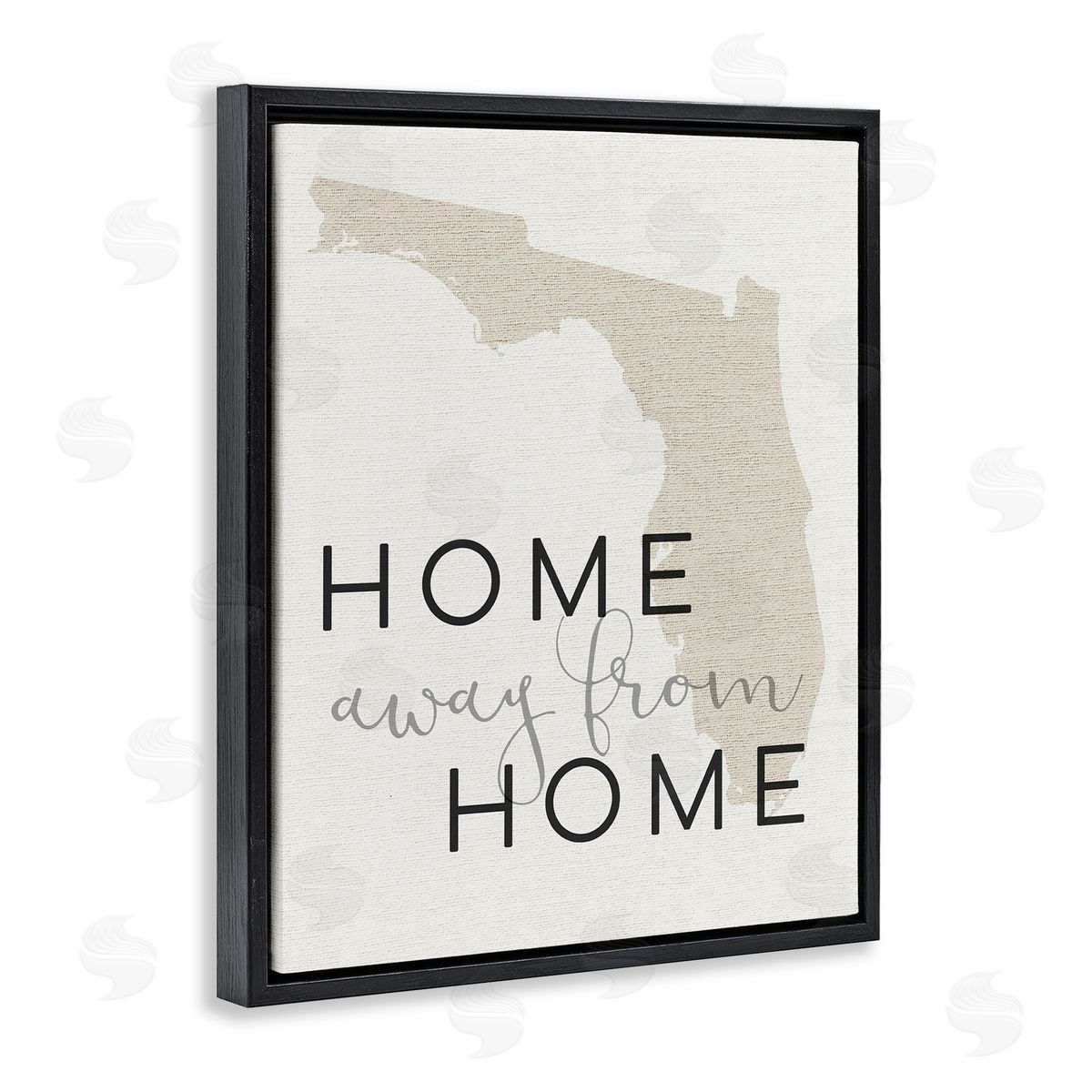 Home Sweet Florida Typography Black Floating Frame Canvas Wall Art, Home Decor by Stupell Studio