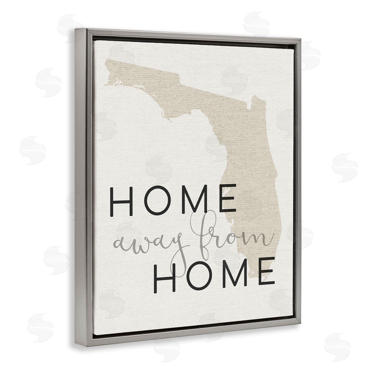 Home Sweet Florida Typography Grey Floating Frame Canvas Wall Art, Home Decor by Stupell Studio