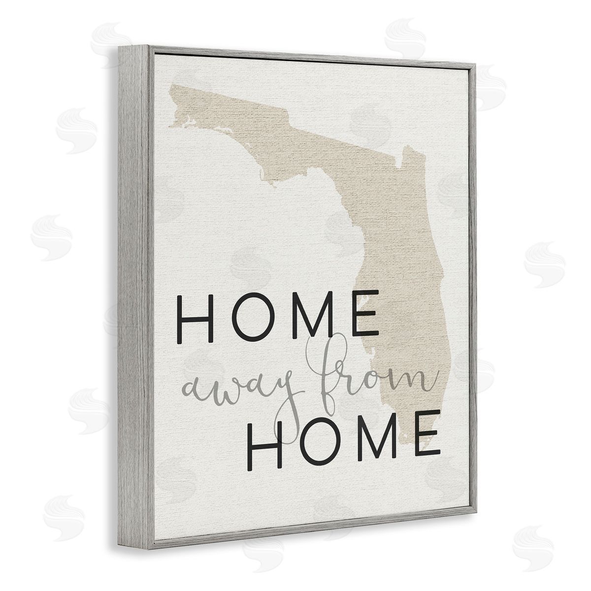 Home Sweet Florida Typography Grey Frame Print Wall Art, Home Decor by Stupell Studio