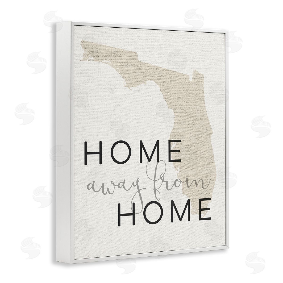 Home Sweet Florida Typography White Frame Print Wall Art, Home Decor by Stupell Studio