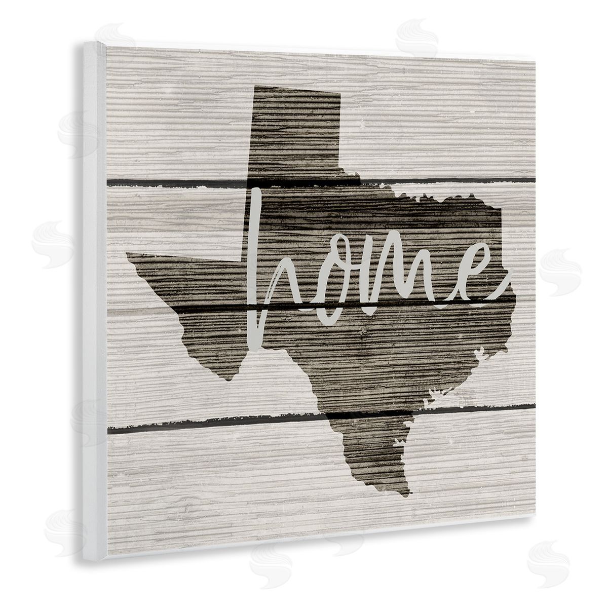 Texas Rustic Typography Map Wood Plaque Wall Art, Home Decor by Stupell Studio