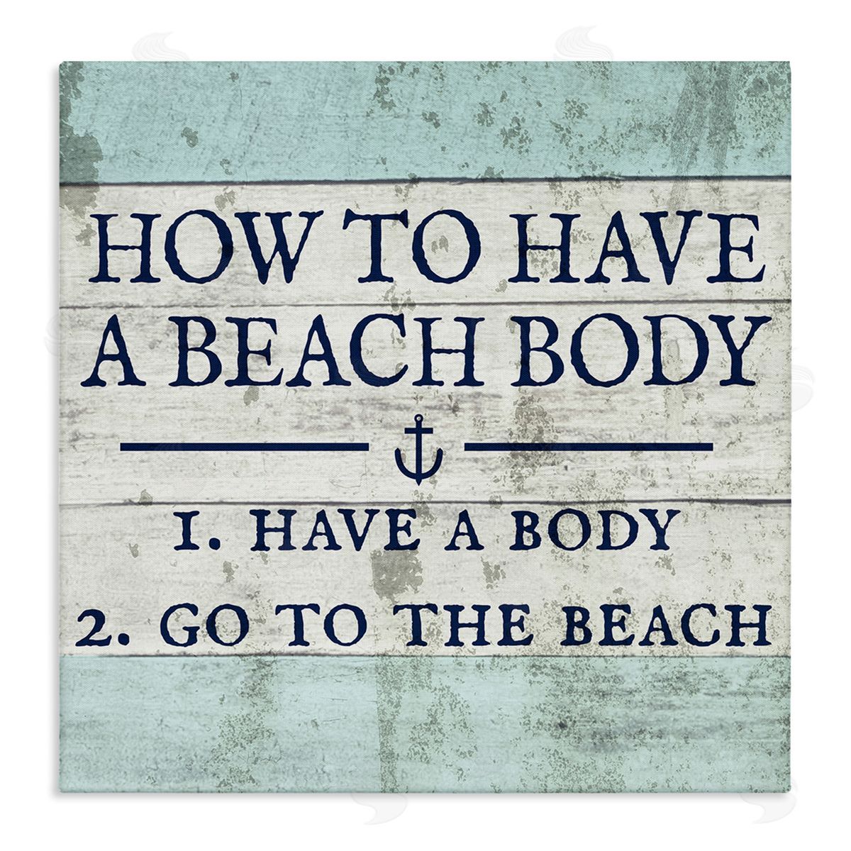 Sassy Beach Body Steps Canvas Wall Art, Home Decor by Stupell Studio