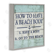 Stupell Studio | Sassy Beach Body Steps
