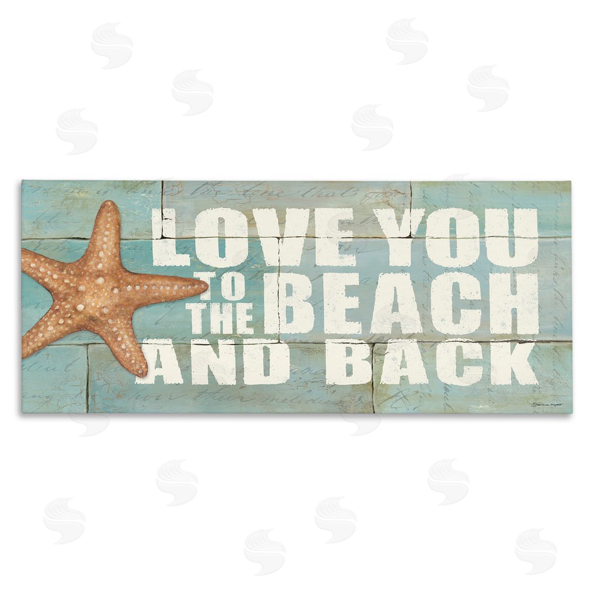Beach & Back on Bricks Canvas Wall Art, Home Decor by Stephanie Workman Marrott