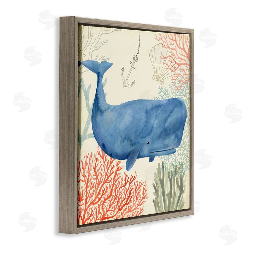 Victoria Borges | Underwater Whimsical Whale Watercolor