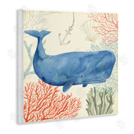 Victoria Borges | Underwater Whimsical Whale Watercolor