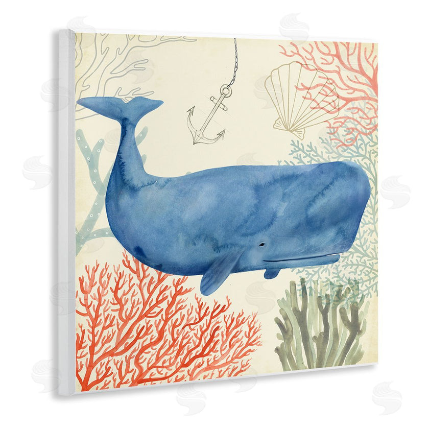 Victoria Borges | Underwater Whimsical Whale Watercolor