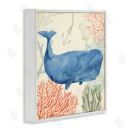 Victoria Borges | Underwater Whimsical Whale Watercolor
