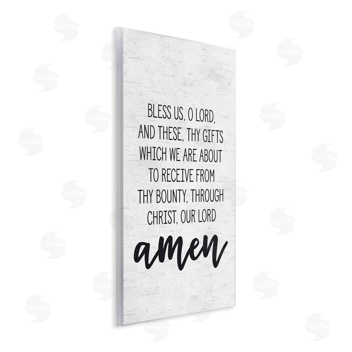 Before Meal Religious Prayer Wood Plaque Wall Art, Home Decor by Lettered and Lined