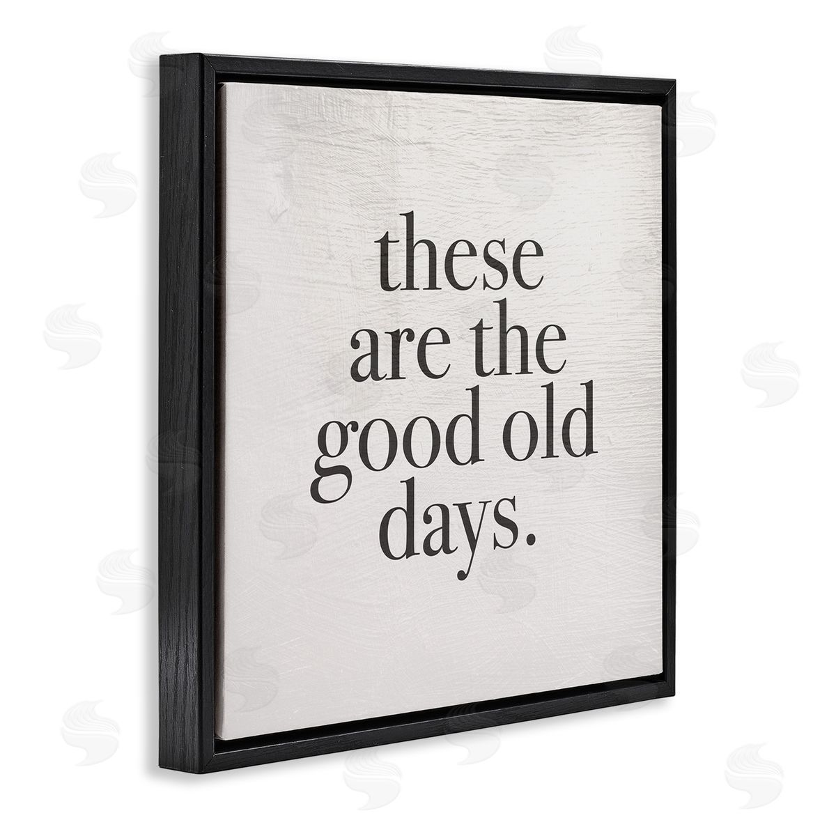 Good Old Days Family Design Black Floating Frame Canvas Wall Art, Home Decor by Stupell Studio