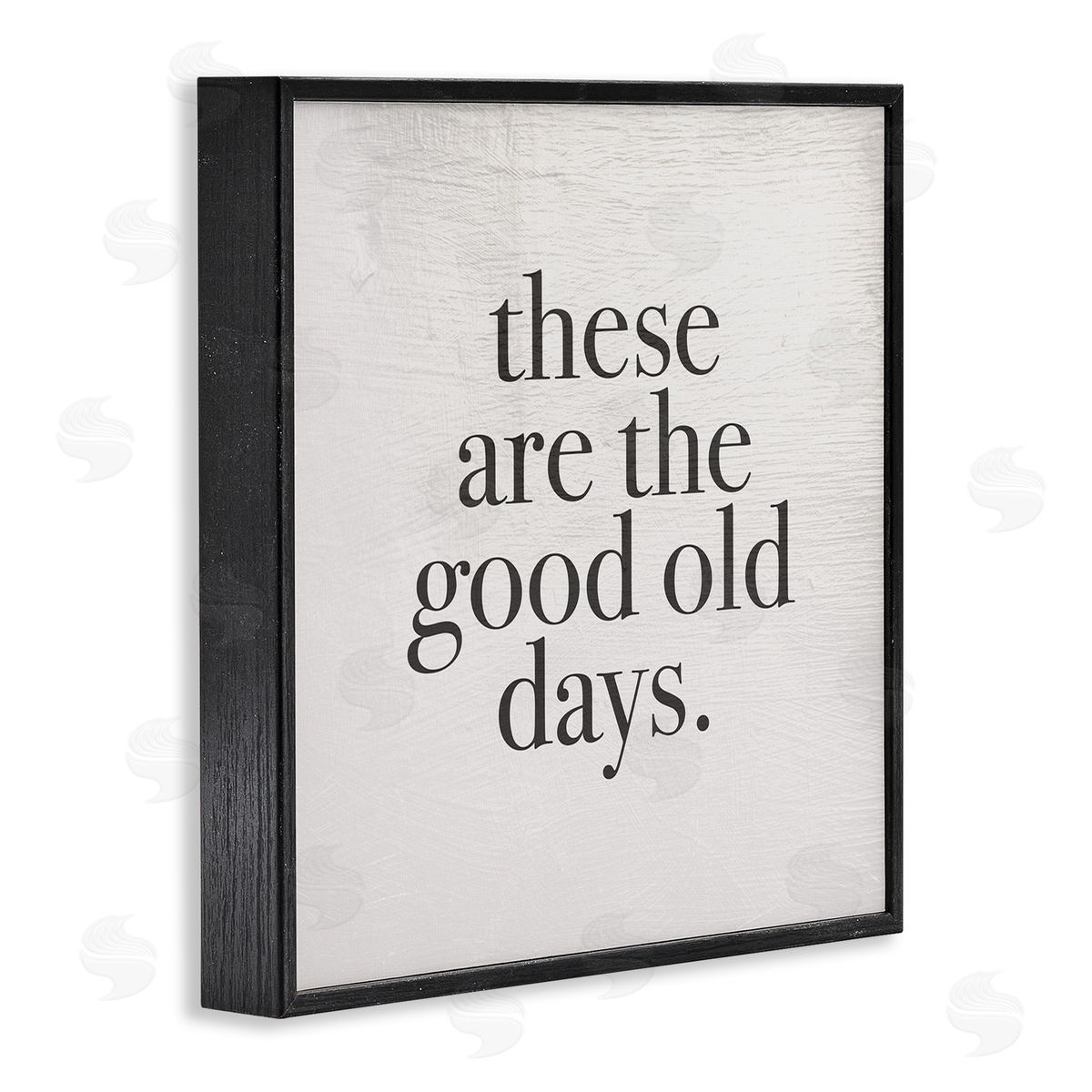 Good Old Days Family Design Black Frame Print Wall Art, Home Decor by Stupell Studio