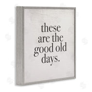 Stupell Studio | Good Old Days Family Design