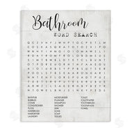 Stupell Studio | Bathroom Word Search Family Fun