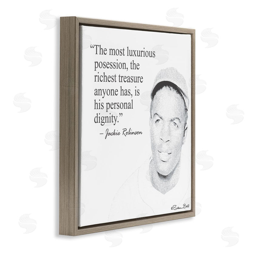 Penny Lane Publishing | Personal Dignity Jackie Robinson Quote Black and White
