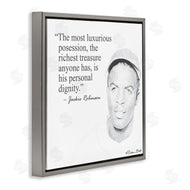 Penny Lane Publishing | Personal Dignity Jackie Robinson Quote Black and White