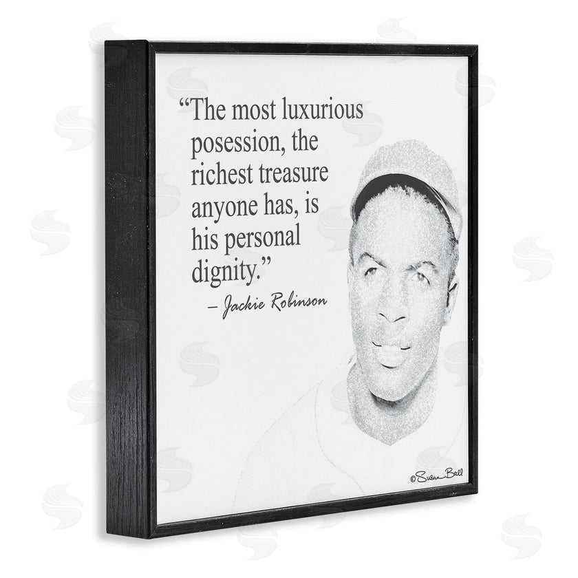 Penny Lane Publishing | Personal Dignity Jackie Robinson Quote Black and White